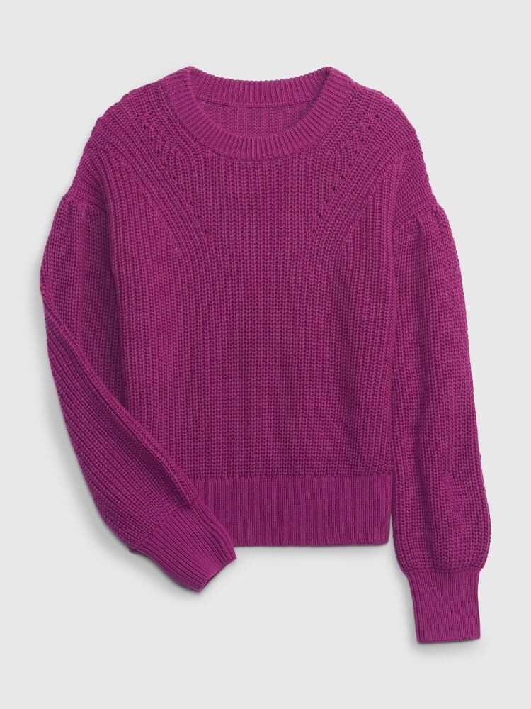 

Детский вязаный свитер Gap, фиолетовый