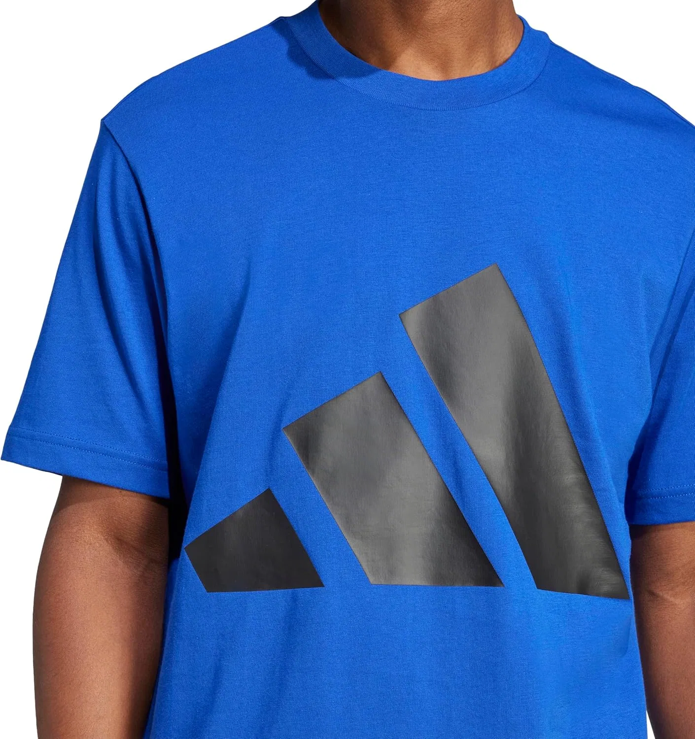 Футболка с логотипом adidas, Team Royal Blue/Black — фото 4