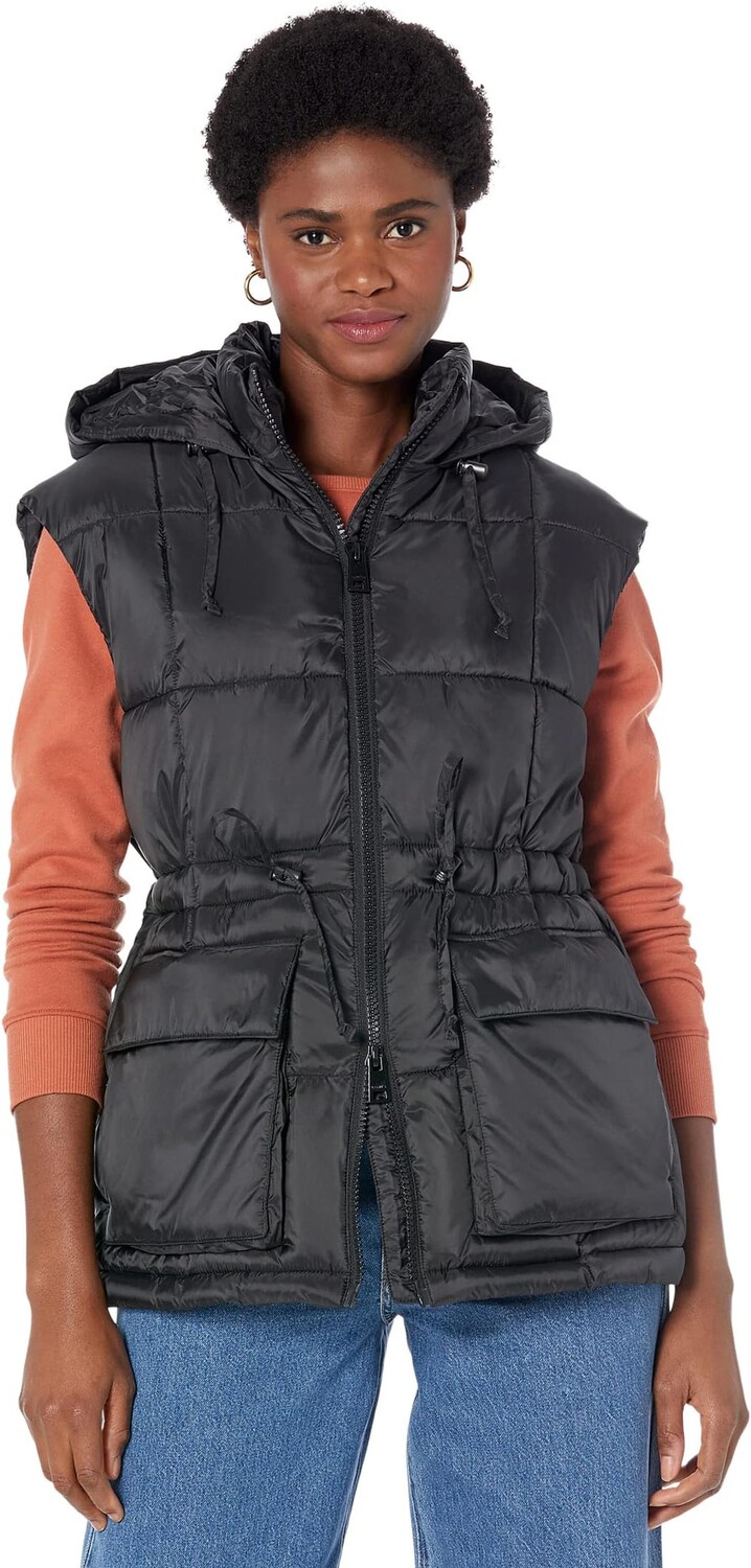 

Жилет Belted Hooded Puffer Vests Levi's, черный