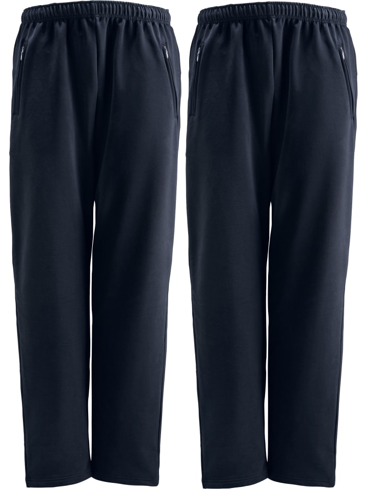 

Спортивные брюки для отдыха, 2 пары, темно-синего цвета Erwin Müller