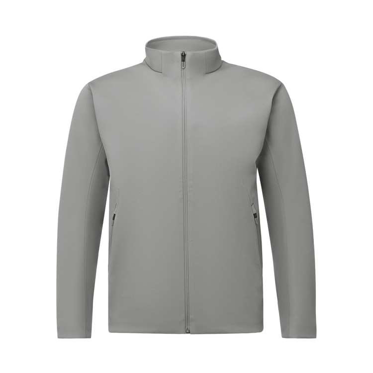 

DESCENTE Спортивный топ мужской из флисовой трикотажной ткани, GY-Forst Gray
