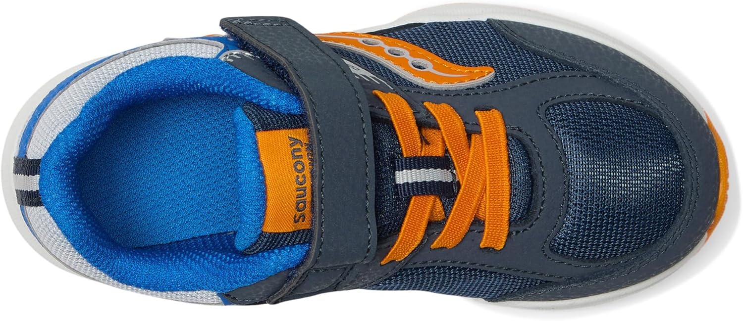 Детские кроссовки Saucony Cohesion с альтернативной застежкой для детей и подростков, синий/лиловый/темно-синий — фото 2
