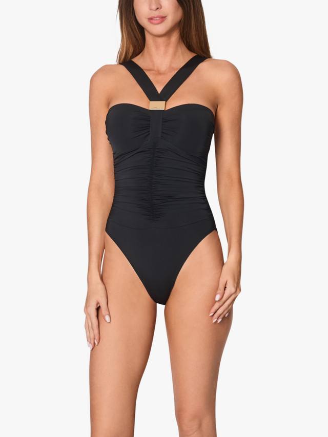 

Купальник Selene с халтер-горловиной NAIA Beach, Black