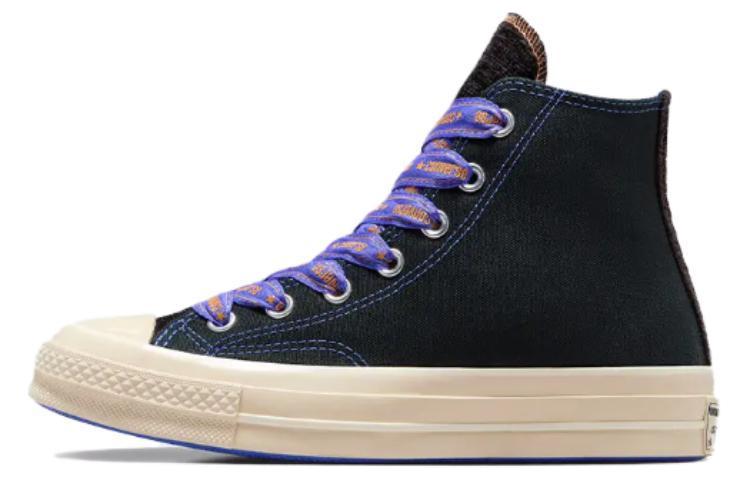 Converse Конверсы парусиновой обуви 1970-х годов унисекс, Черный/Фиолетовый