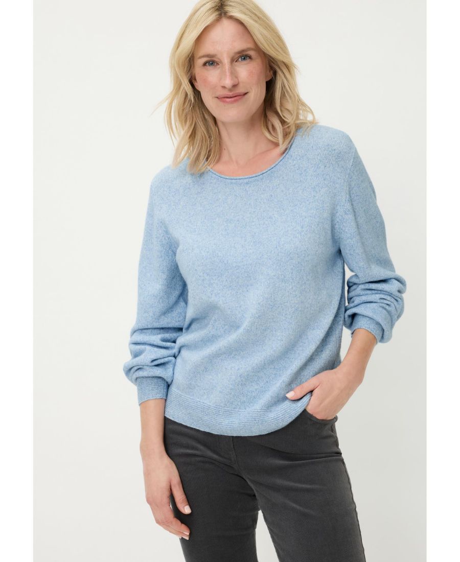 

Женский свитер из меланжевой пряжи Olsen, Polar blue melange