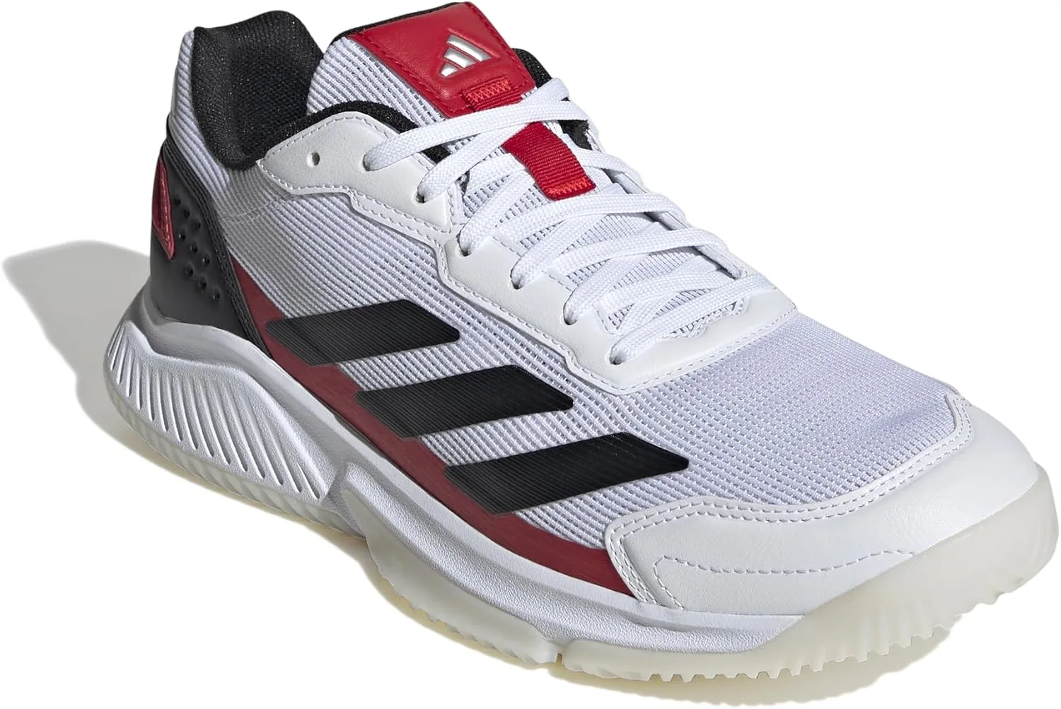 Мужские кроссовки для падела Adidas Courtquick, белый/черный/красный — фото 3