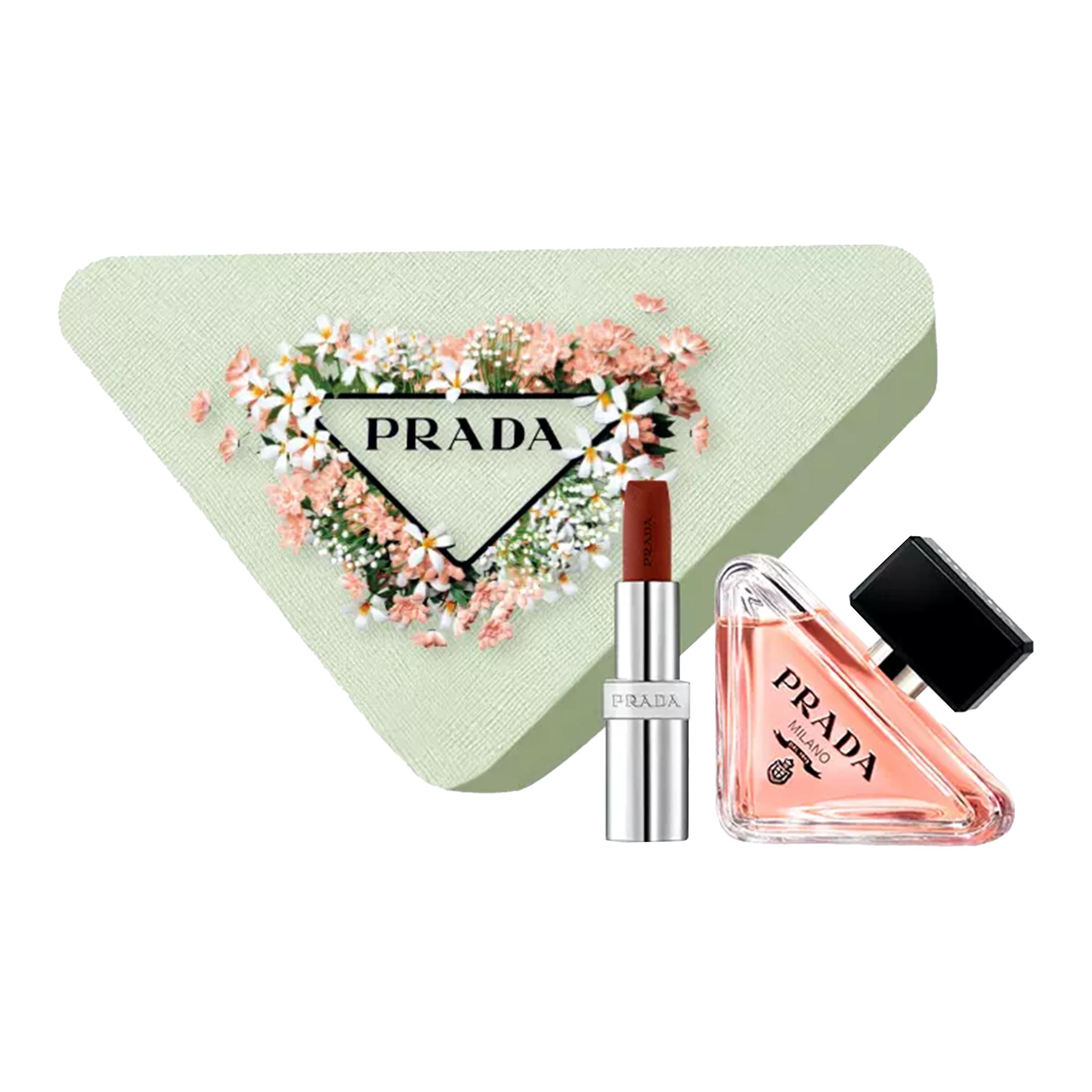 Набор парфюма Heart's Flower: туалетная вода Bitter Orange Amber 50 мл + бальзам для губ 3,8 г PRADA — фото 2