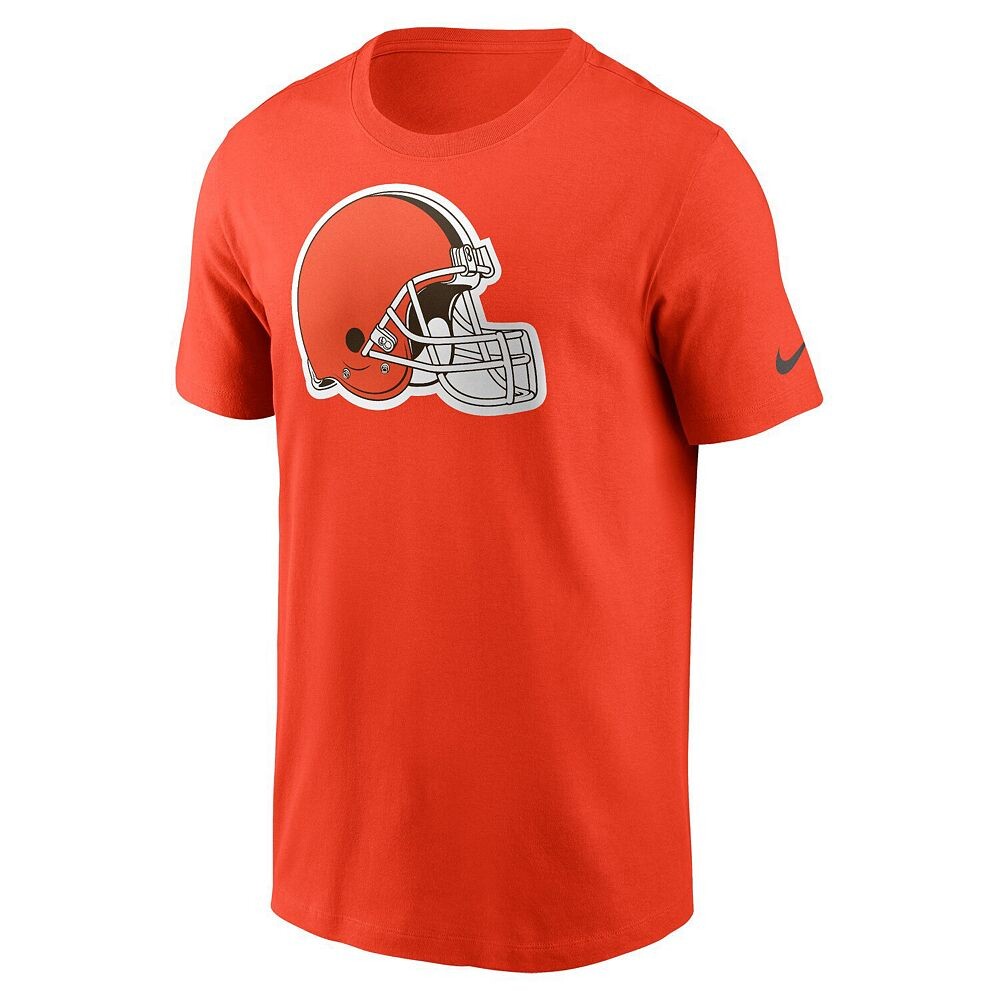Мужская футболка Nike Orange Cleveland Browns Logo Essential, цвет Brn Orange — фото 3