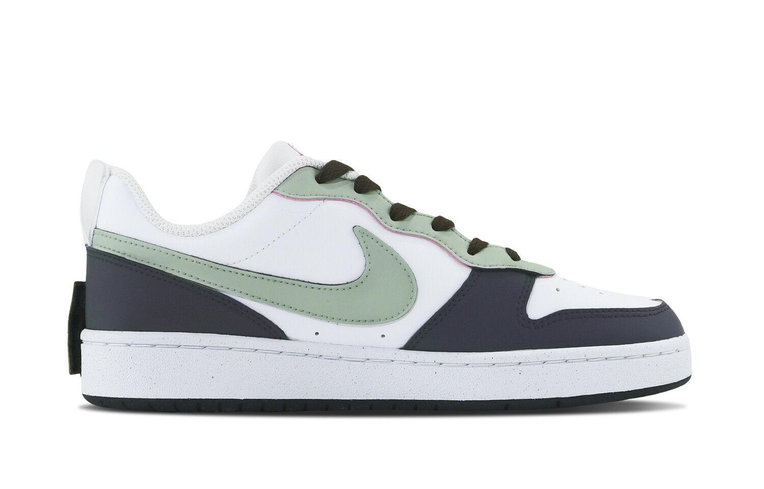 

Кроссовки Nike Court Borough Skateboard Shoes Women's Low-Top White/Green, зеленый
