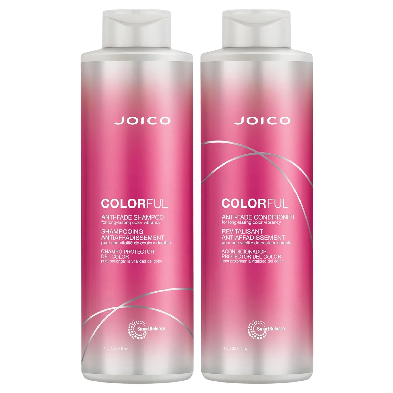 Набор шампуня и кондиционера Joico Colorful Anti-Fade | Сохраняет цвет волос | Долговременная яркость | Для окрашенных волос 1000 мл (2 шт.)