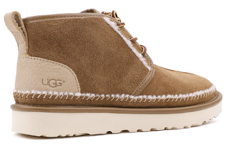Мужские ботинки UGG Neumel зимние на шнуровке, бежевый — фото 2