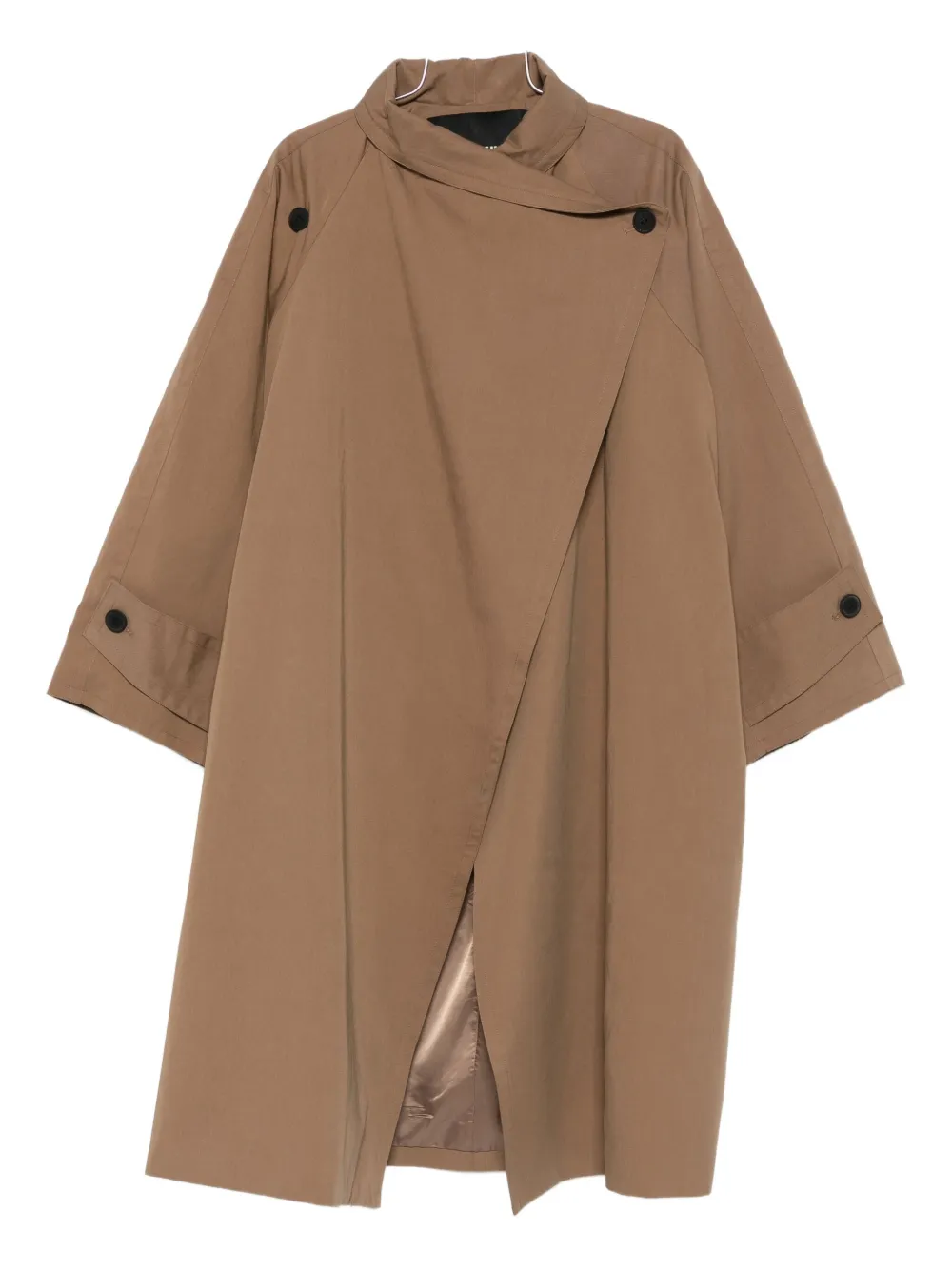 

Асимметричное однобортное пальто Eleh, коричневый