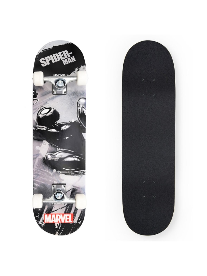 

Spiderman Скейтборд, идеально подходит для тротуаров и парков, 79x20x12 см, черный