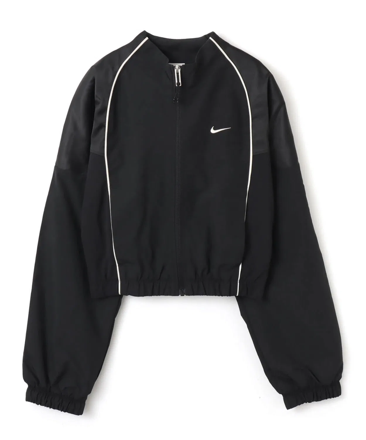 Куртка Nike AS W NSW Shrunken Trk Jkt Mod, зеленая — фото 4