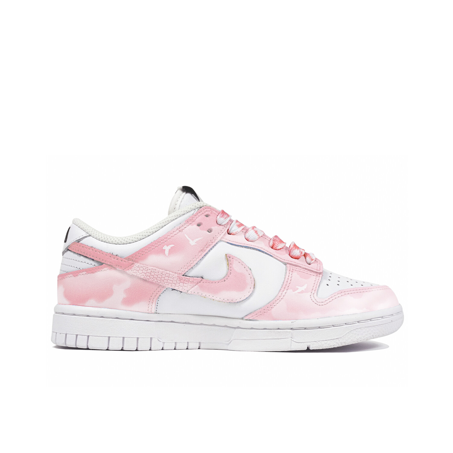 

Кроссовки Nike Dunk Skateboard Shoes Women's Low-Top White Pink