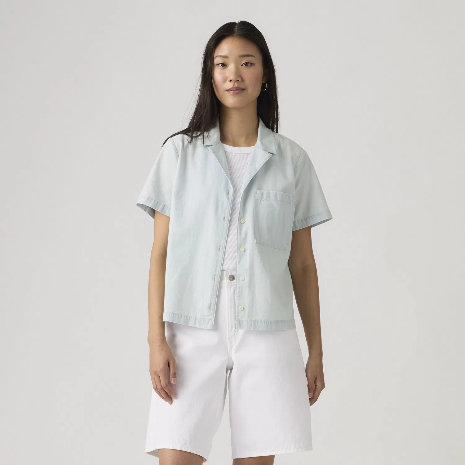 Рубашка Элби Кэмп Levi's, Medium Wash — фото 3