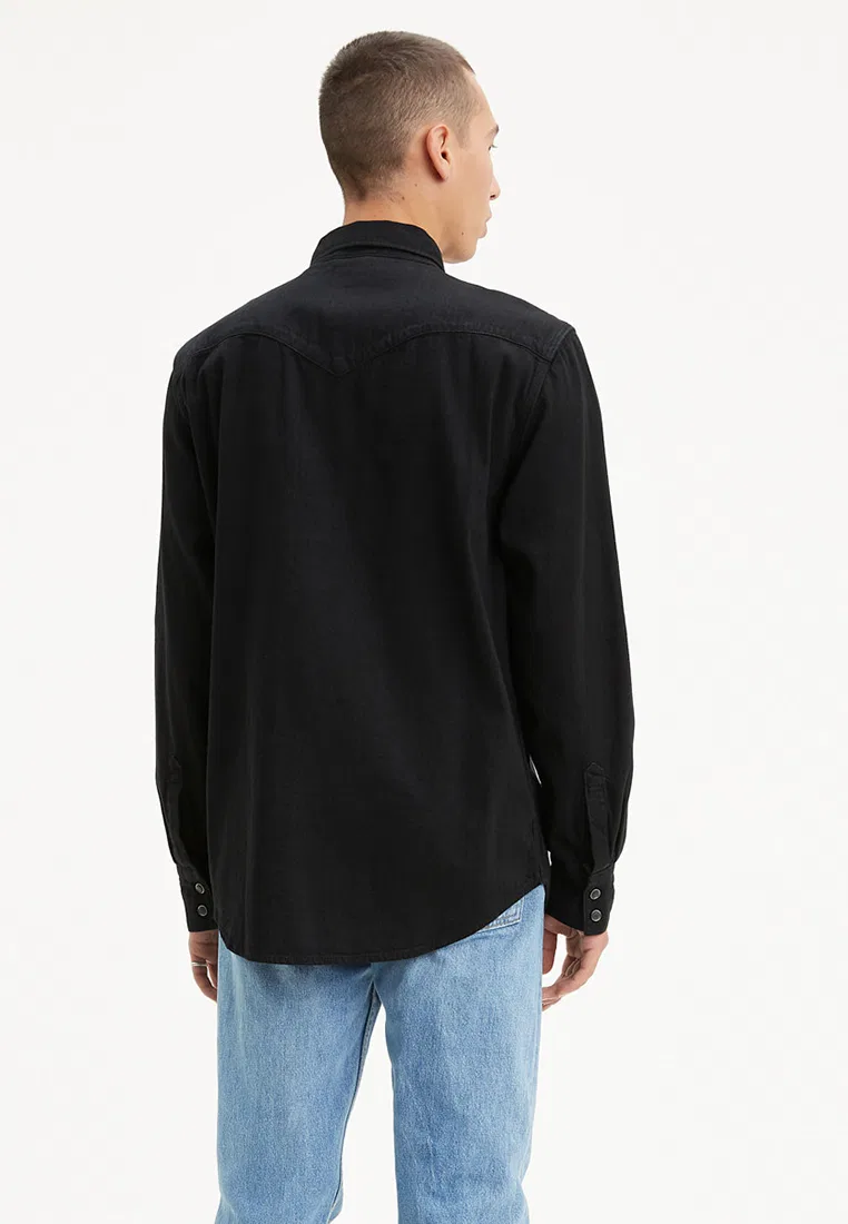 Рубашка мужская, джинсовая, Barstow Standard Fit, Levi's, черный — фото 2