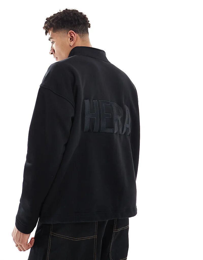 

Мужской свитер Hera с застежкой-молнией 1/4, черный цвет