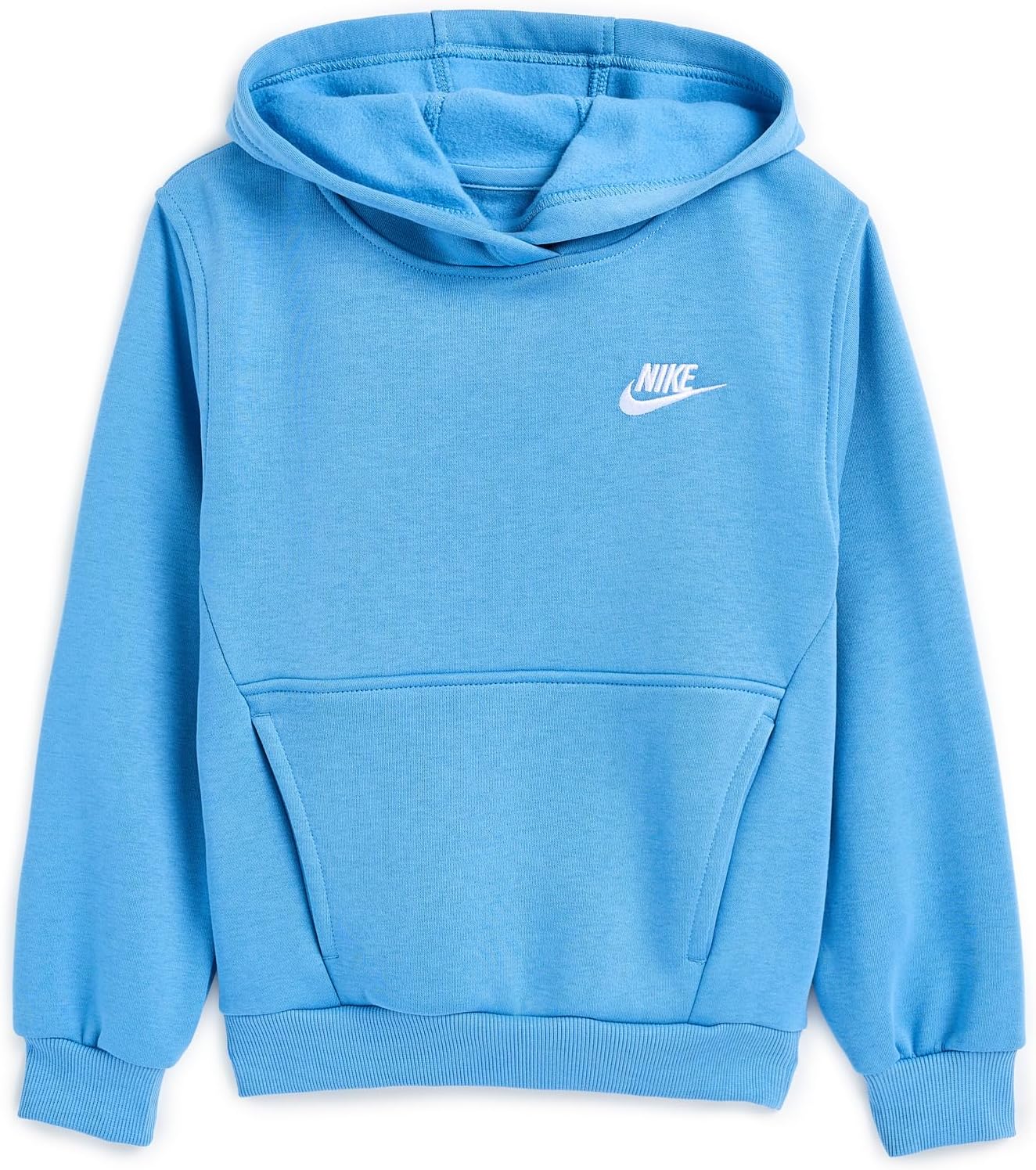 

Худи Nike Kids Sportswear Club Fleece Pullover Hoodie, цвет Blue Beyond/White
