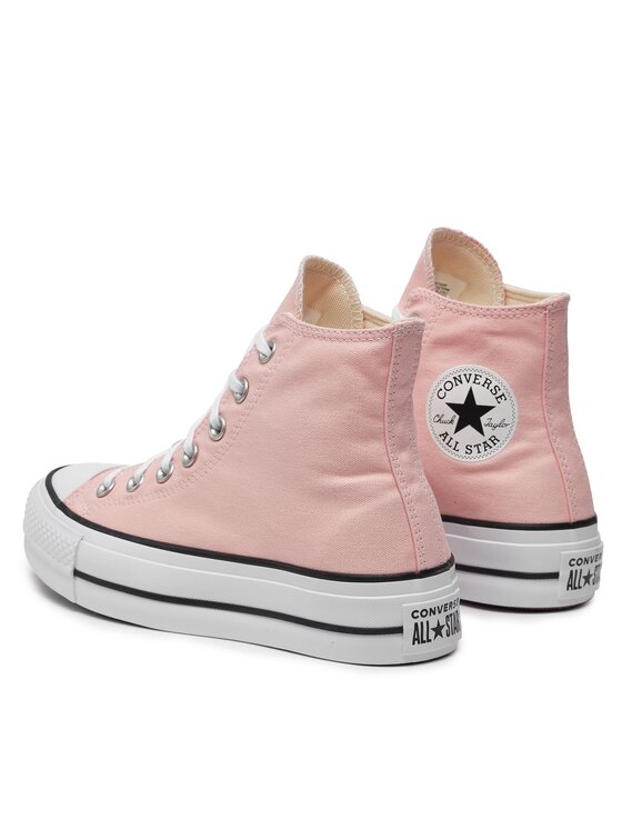 Тканевые кроссовки Chuck Taylor All Star Lift Platform HI A06507C Converse, розовый — фото 3