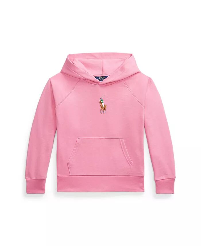 

Толстовка с капюшоном из французского терри Big Girls Big Pony Polo Ralph Lauren, розовый