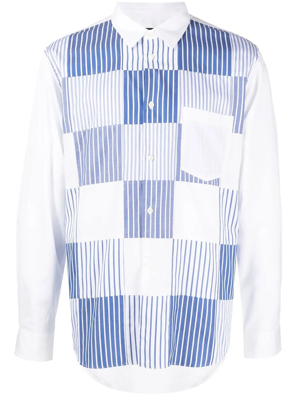 

Полосатая рубашка с длинными рукавами Comme des Garçons Homme Deux, белый