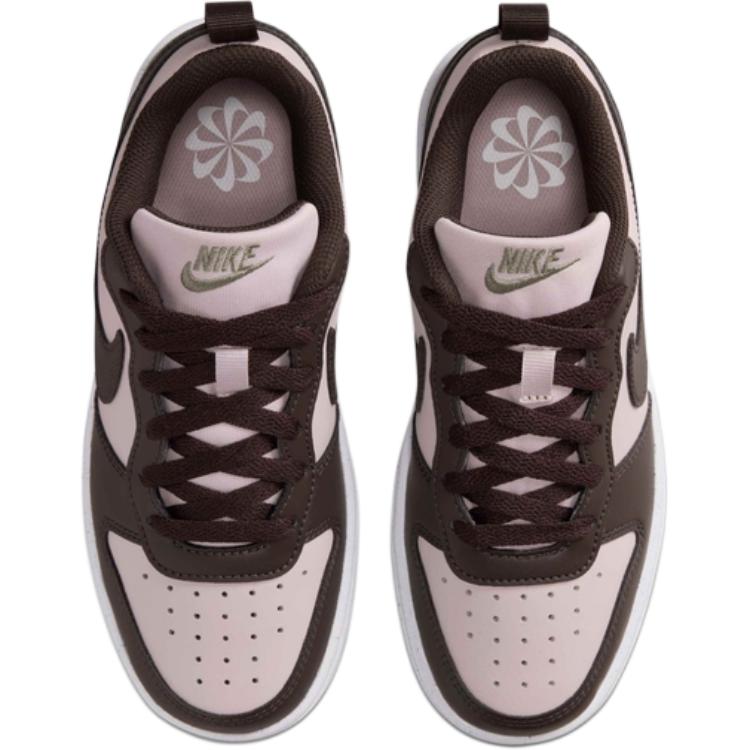 Nike Court Borough Low top детские скейтбординг кроссовки Black Pink для подростков — фото 4