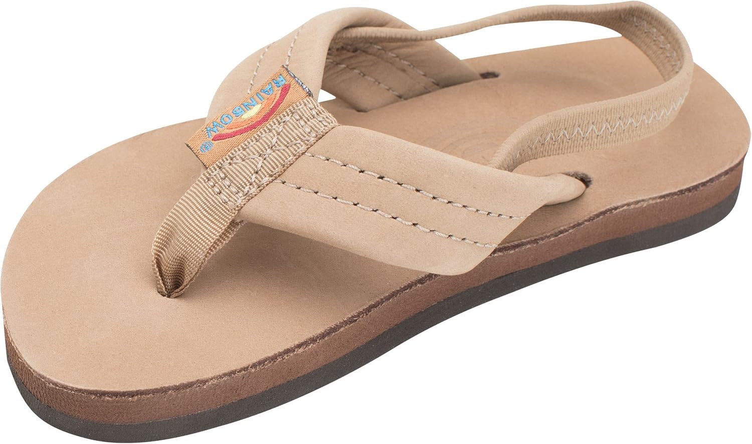 

Детские сандалии Rainbow, однослойные, из высококачественной кожи Rainbow Sandals, коричневый