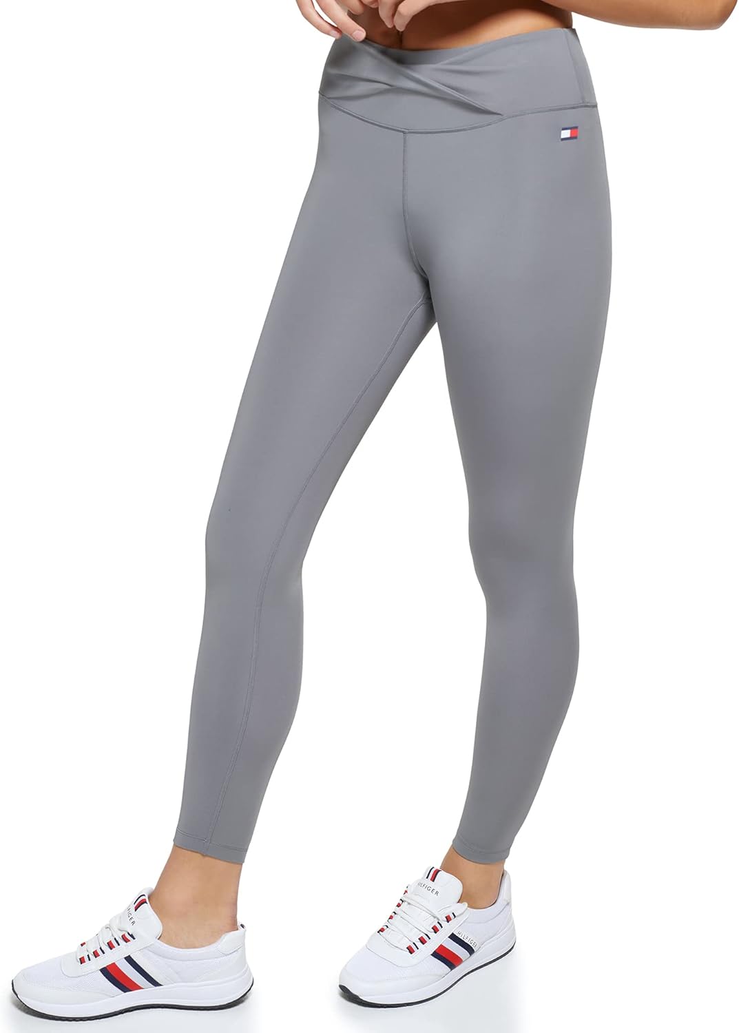 

Женские леггинсы Tommy Hilfiger Twist Front High Rise 7/8, Steel Grey