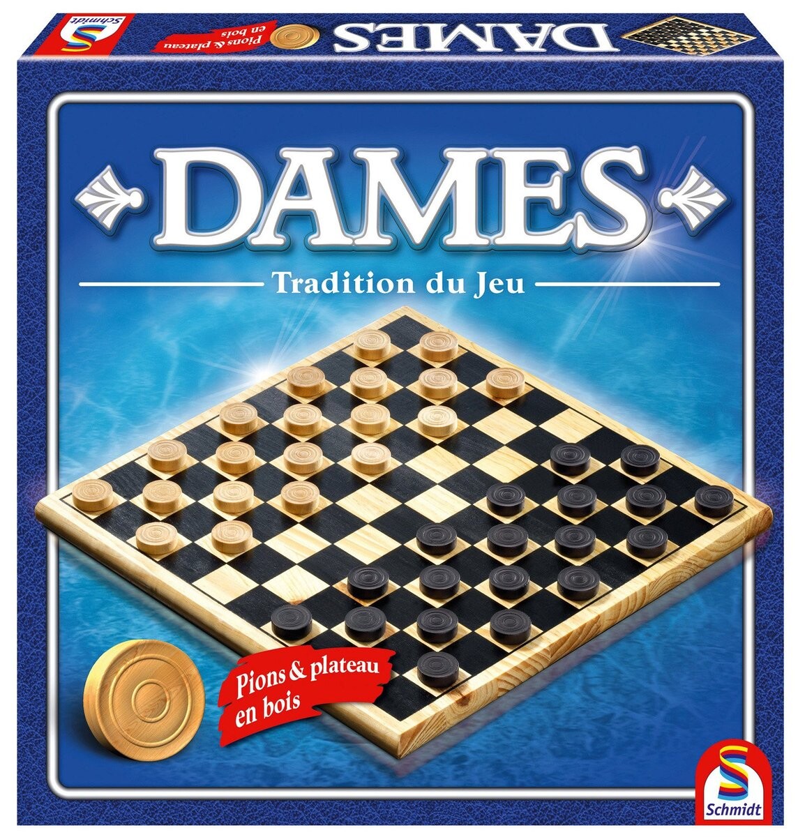 

Большие деревянные шашки, логическая игра, Шмидт Schmidt