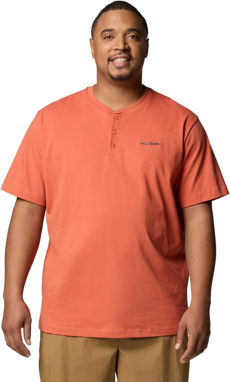 

Columbia мужская футболка Landroamer с коротким рукавом Henley II, Tuscan