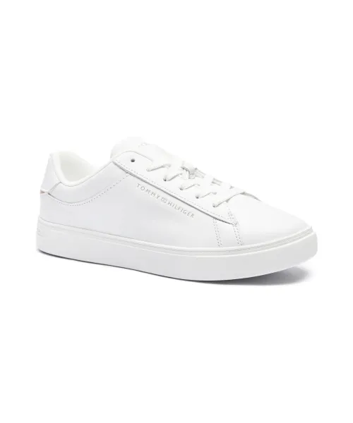 Базовые кожаные кроссовки Tommy Hilfiger, белый