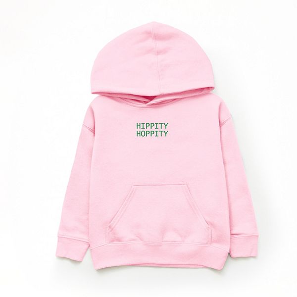 Худи с вышивкой Hippity Hoppity Stacked The Juniper Shop, Pink — фото 3