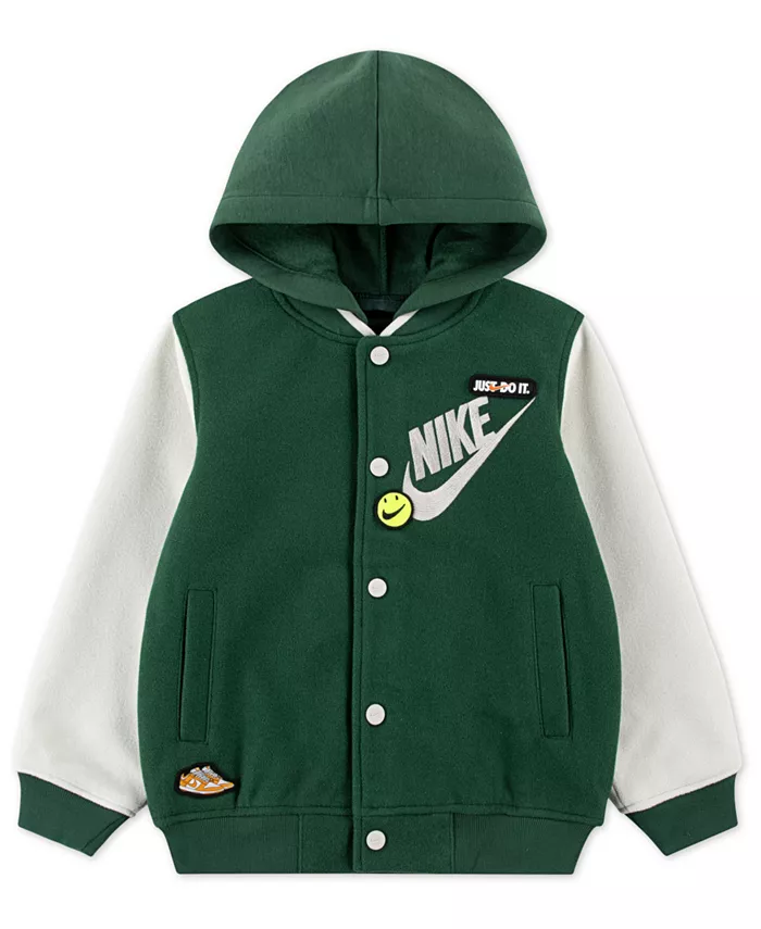

Куртка с капюшоном для мальчиков-малышей Nike, зеленый