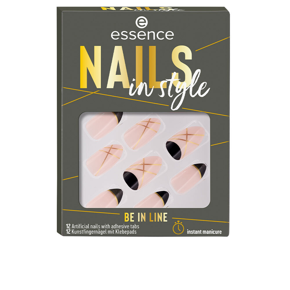 

Накладные ногти Nails in style uñas artificiales Essence, 12 шт, be in line