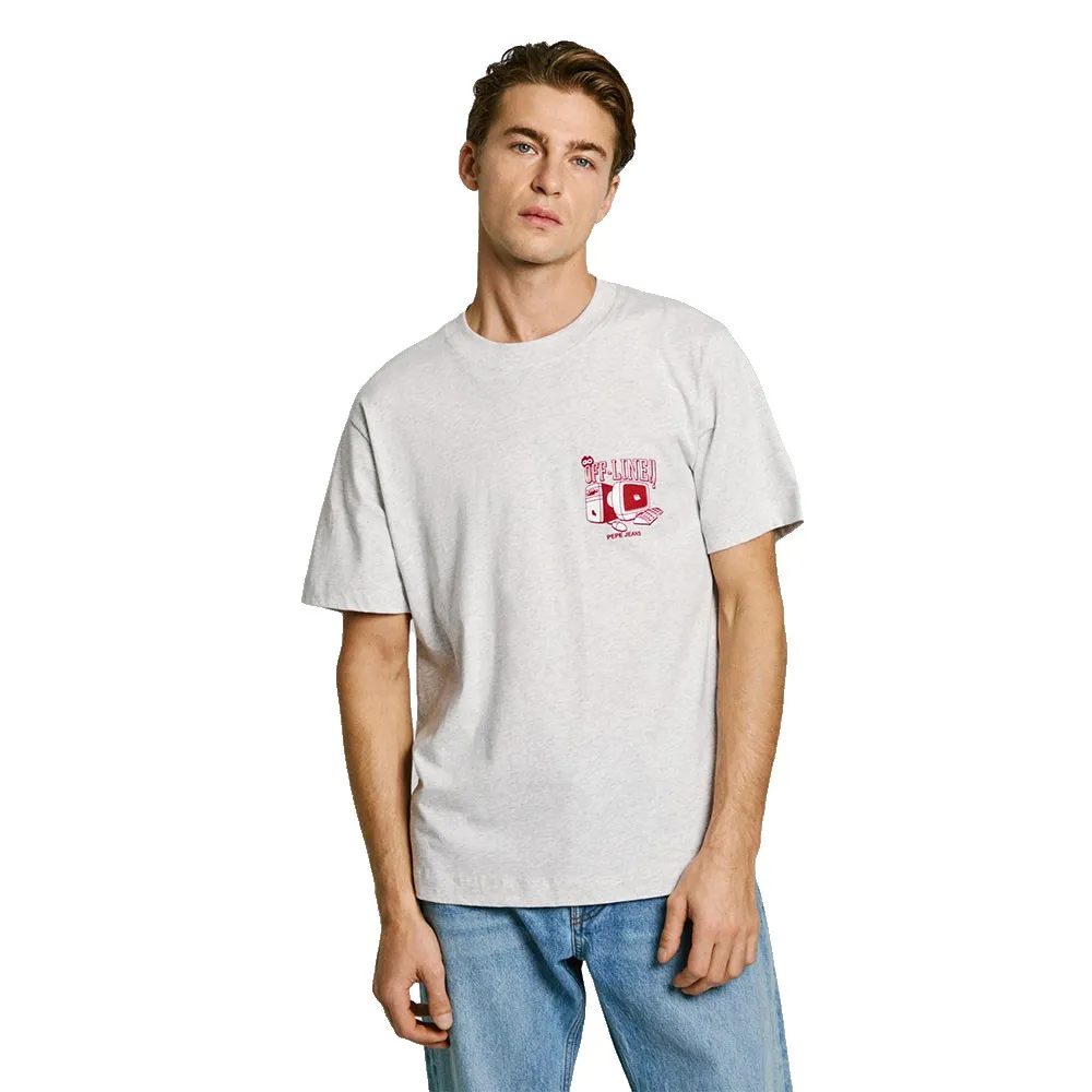 

Футболка с коротким рукавом Pepe Jeans Presth, серый