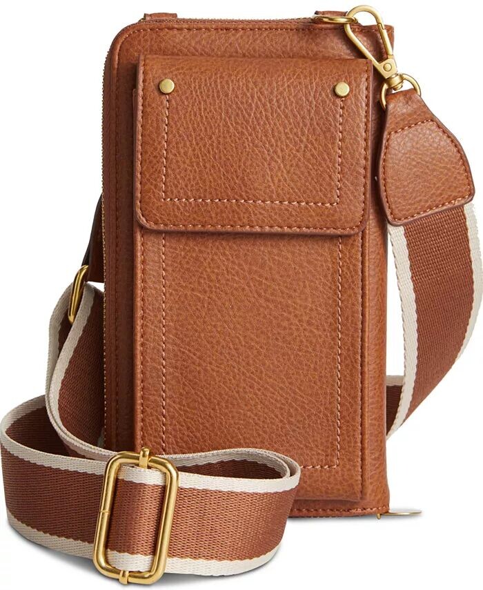 

Кошелек через плечо для телефона Style & Co, коричневый