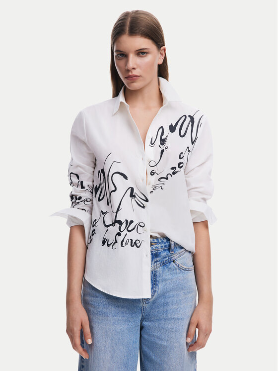 

Рубашка обычного кроя 25SWCW05 Desigual, белый