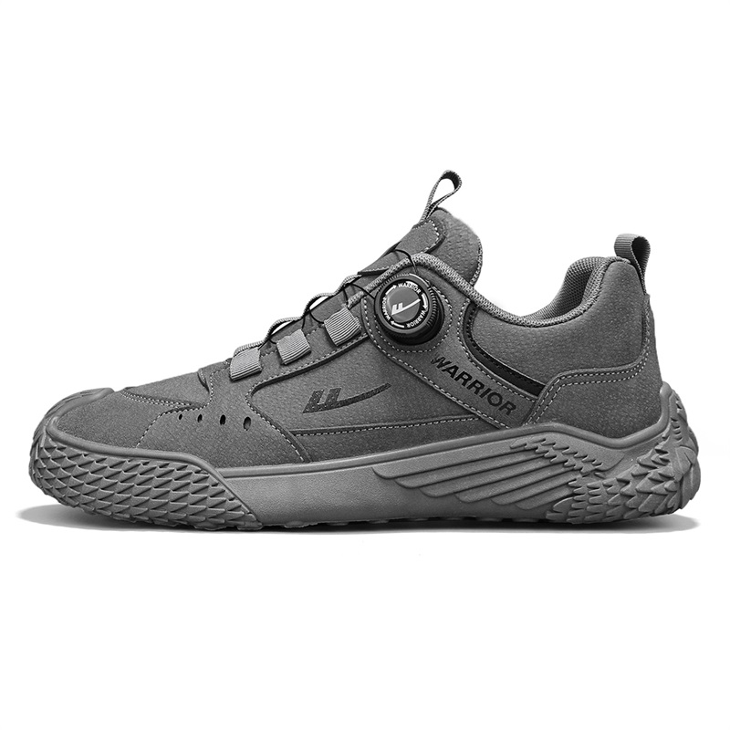

Туфли-слипоны Slip-on, износостойкие, легкие, нескользящие, повседневные, низкие, серые, мужские WARRIOR, Gray