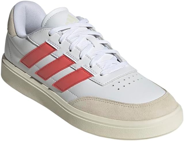 Мужские кроссовки Adidas Courtblock, белый/алый — фото 3