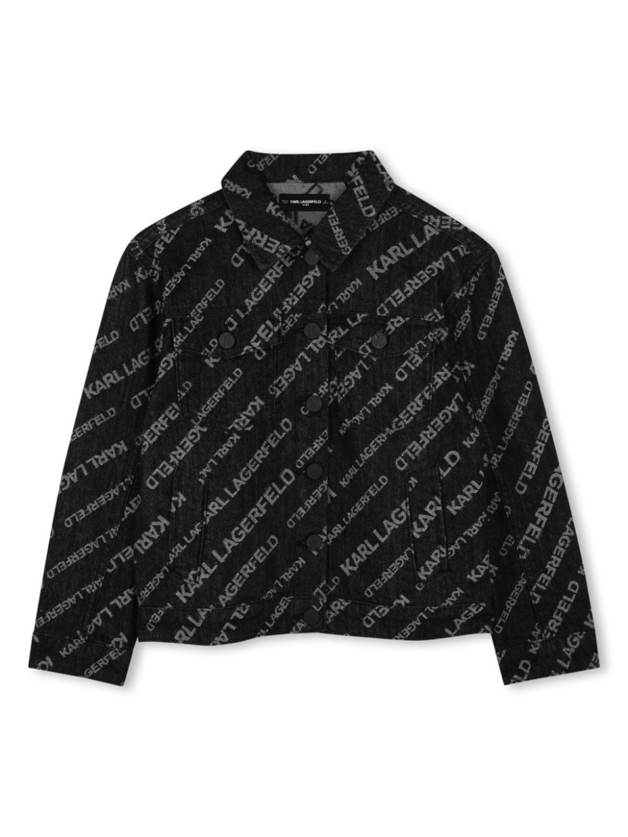 

Karl Lagerfeld Kids джинсовая куртка, черный
