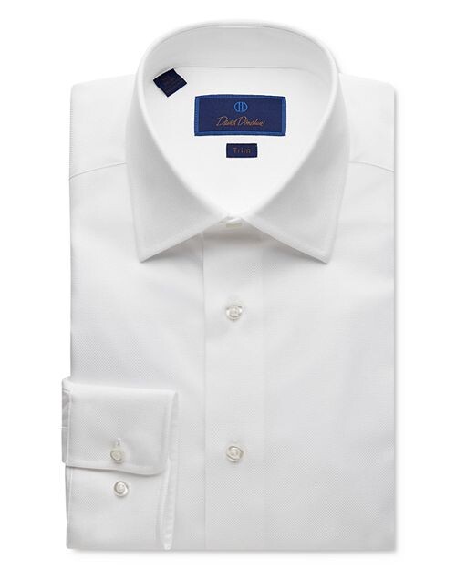 

Классическая рубашка Royal Oxford с отделкой David Donahue, цвет White