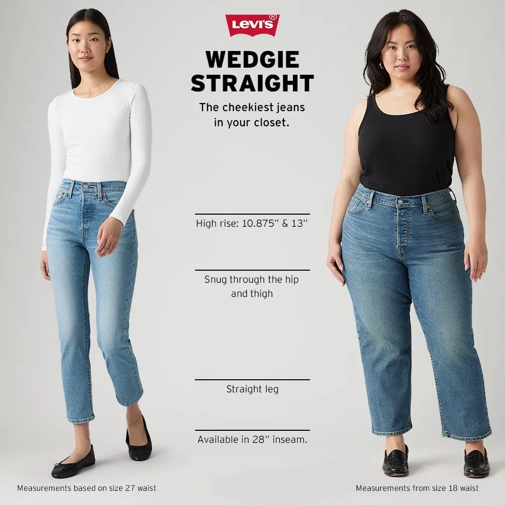 Джинсы Wedgie Straight Levi's, The Bells and Whistles — фото 4