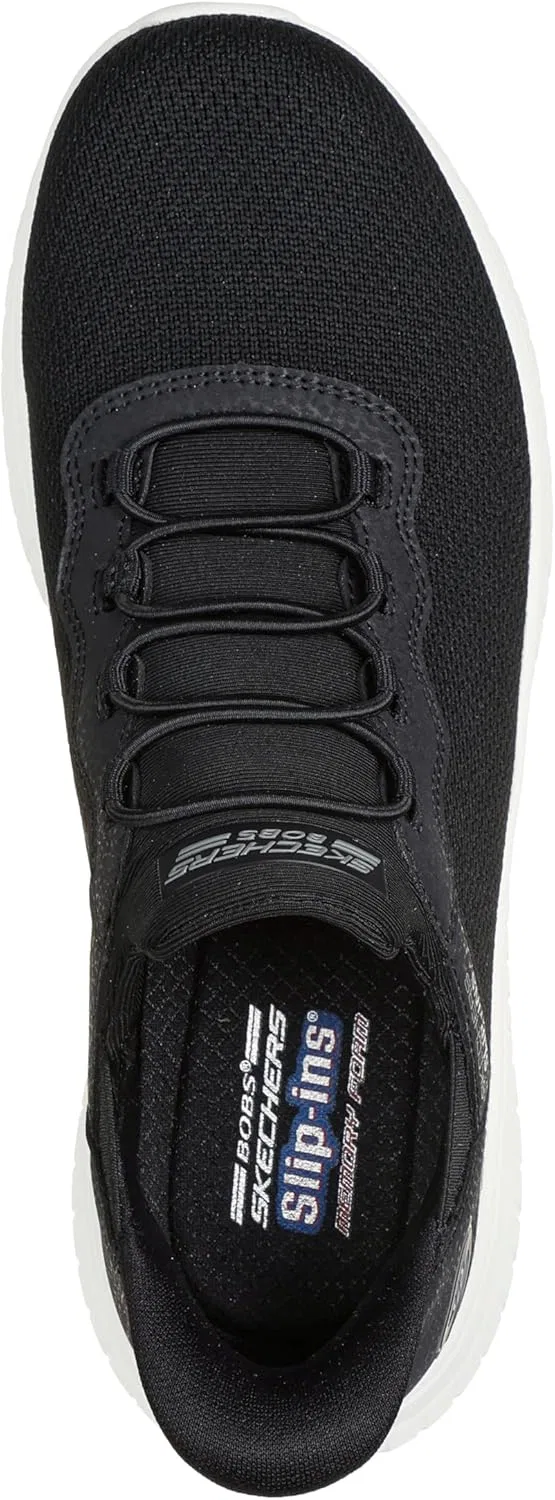 Skechers Hands Free Slip-ins Bobs Squad Chaos - Цветные женские кроссовки, Black — фото 3