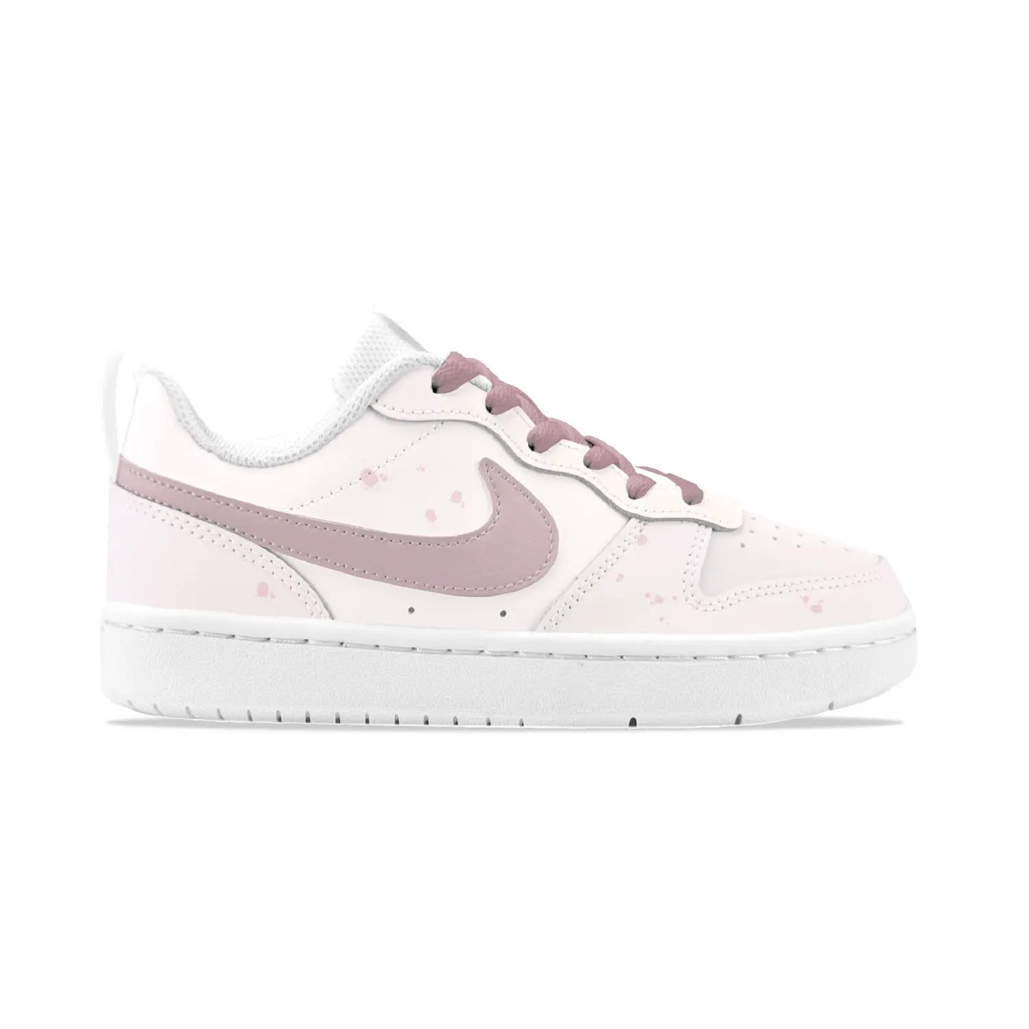 Nike Court Borough Cherry Blossom Milk Green лоу-топ скейтборд кроссовки Pink детские — фото 3