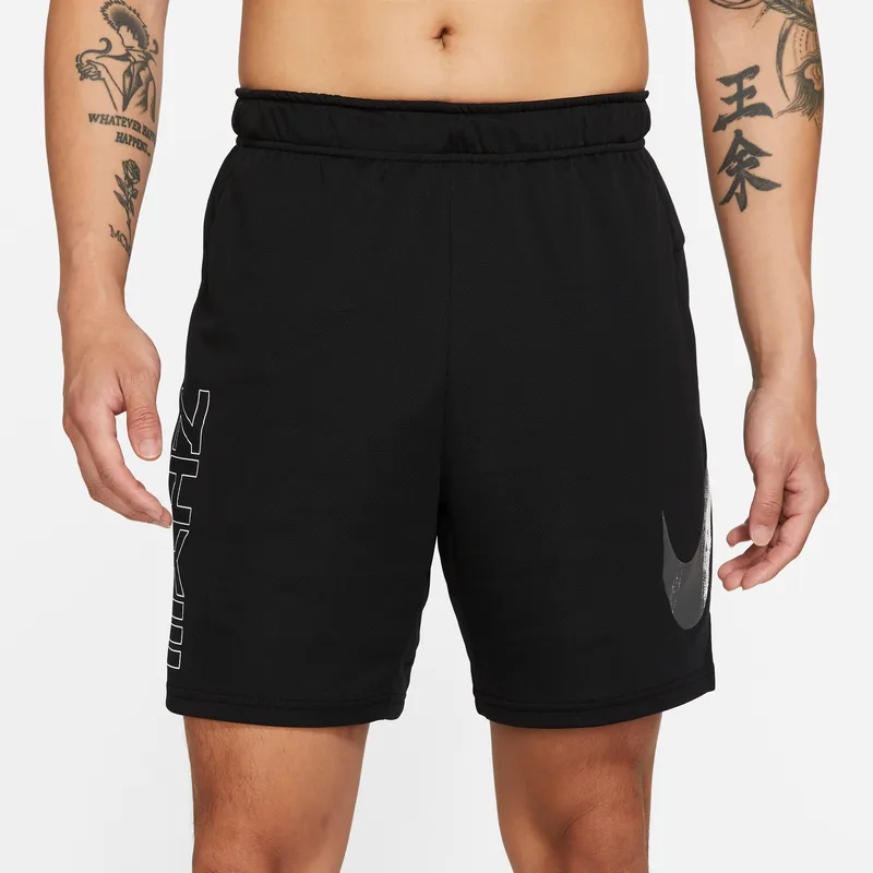 Nike Шорты спортивные Dri Fit мужские Black/Iron Gray Moderate — фото 4
