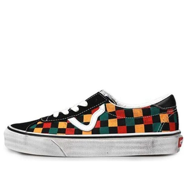 

Кроссовки washed sport 'black yellow green' Vans, черный