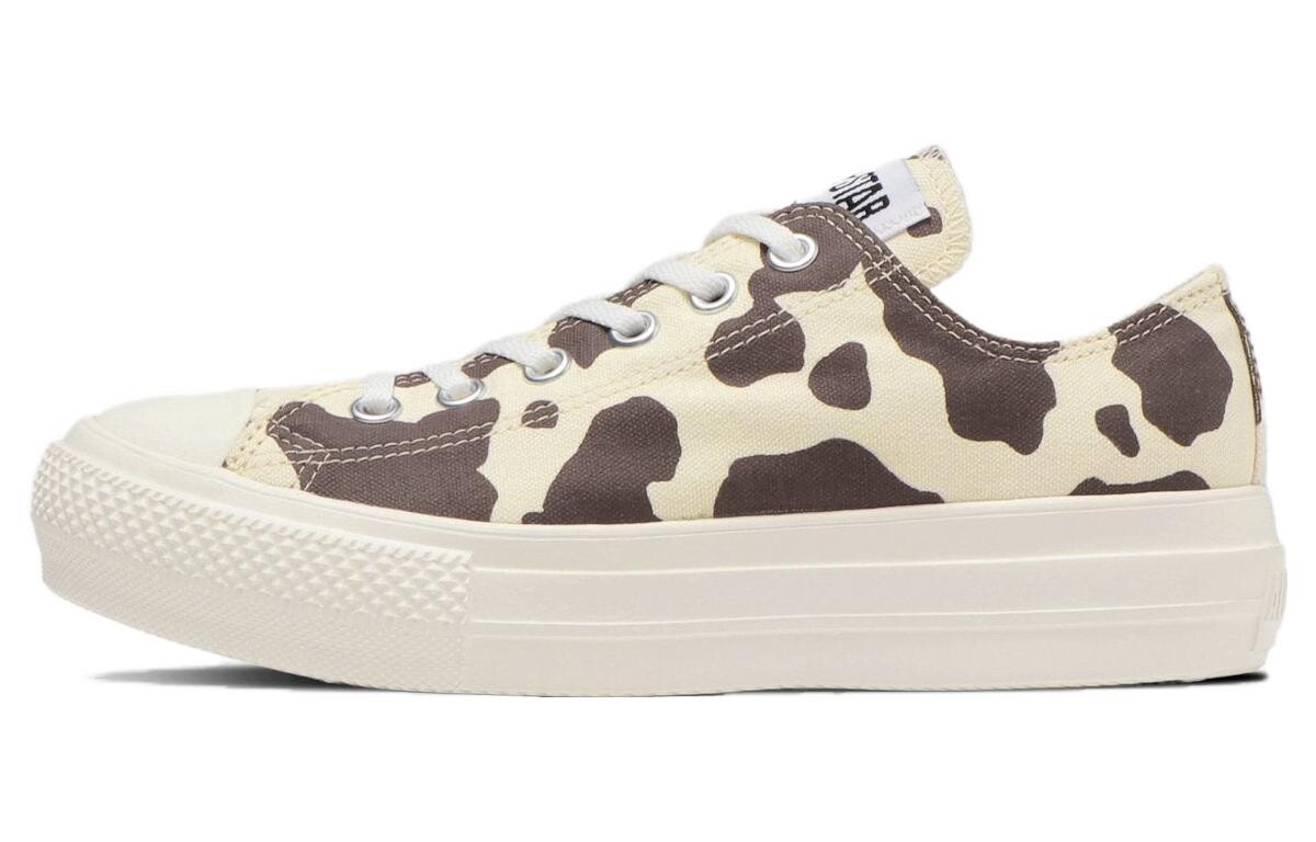 

All Star Light Canvas Shoes Womens Low-top Rice/Brown/Black/White Converse