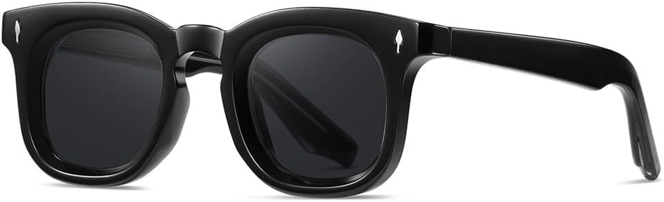 

Ретро мужские солнцезащитные очки с заклепками и поляризацией, женские солнцезащитные очки с защитой от УФ-излучения UV400, оправа Tr90, классические модные солнцезащитные очки с прозрачными линзами KTUCN, C1