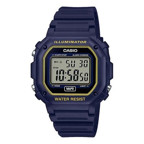 

Часы CASIO Waterproof Sports Unisex Mens Blue Digital, синий